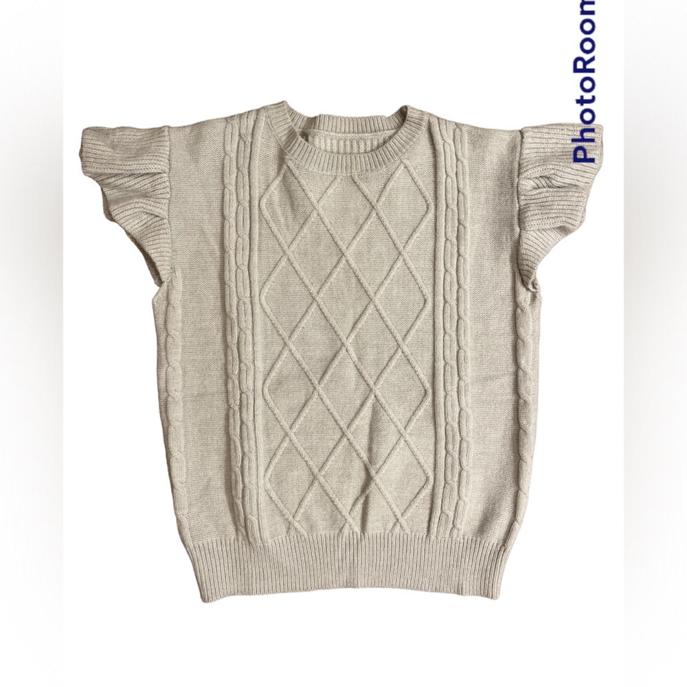 Flutter Cap Sleeve Sweater NWOT Size Small